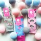 4lck.com grey funny socks with pink donuts, for girl