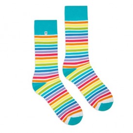 4lck colourful socks with rainbow stripes, lgbt socks