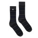 Classic bamboo socks with blue and gray stripes 4lck.com