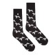 4lck.com Funny black socks with Jack Russell dog