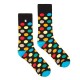 Funny socks with Colourful dots for suit and jeans