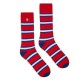 4lck fashion red socks with white and blue stripes