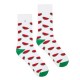 4lck white socks with Watermelon, socks with fruits, socks for girls