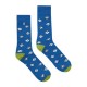 4lck blue funny socks with Dices motif, gambling