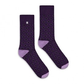 4lck Violet Rings Socks for Men, for suit