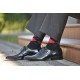 4lck black socks with red Diamonds, socks for men, colourful socks for suit