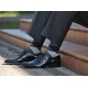 4lck Gray socks with black diamonds, for men suit