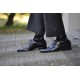 4lck Fashion black socks with Silver lightning, for party outlook