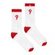 4lck white socks with red number 9 - Football - Poland