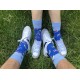 4lck Blue Socks Kite Surfing Wind surfing for girl, colourful