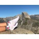 4LCK white Socks with inscription Stop Plastic with view on Half Dome in Yosemite Valley