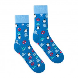 Sea Socks with Whale, Seal and Pinguin, for Men