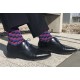 4lck blue pink violet checkered socks