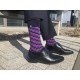 4lck blue pink violet checkered socks