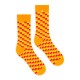 4lck yellow orange red checkered socks