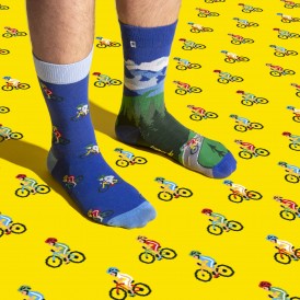 Socks with Bikes and Mountains