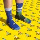 4lck colorful Socks with bicycles and mountain view