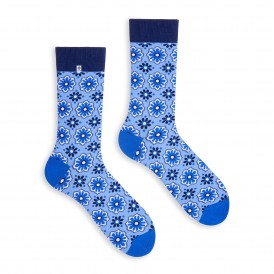 Socks with blue Flowers