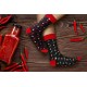 4lck socks Red and green Chili Pepper and hot sauce on blue background, for girl