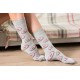 4lck.com grey funny socks with pink donuts, for girl