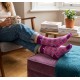 4LCK Funny pink flowers socks, skarpetki różowe w kwiatki 4lck.com