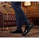 Classic bamboo socks with blue and gray stripes 4lck.com
