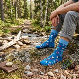 Sea Socks with Whale, Seal and Pinguin, for Men