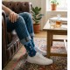 4lck colorful socks with sea animal, whale, seal, pinguin and lifebuoy 